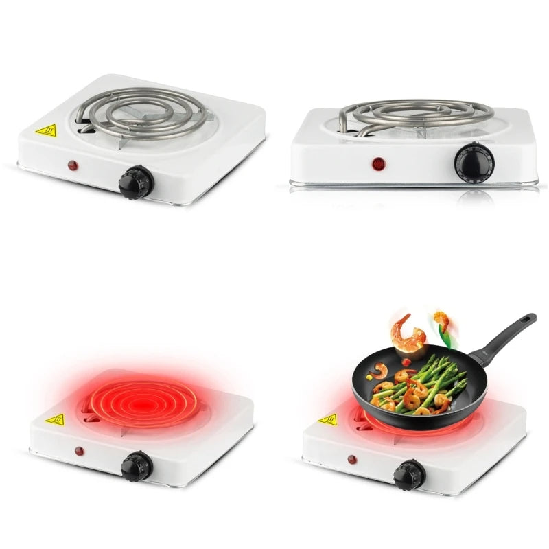 Raf Electric Stove – 1000W Hot Plate Cooker with Thermostat Control & Overheat Protection