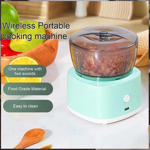 Mini Meat Grinder & Multipurpose Food Processor (300ml, Rechargeable)