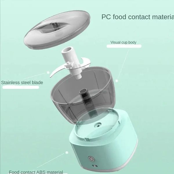 Mini Meat Grinder & Multipurpose Food Processor (300ml, Rechargeable)