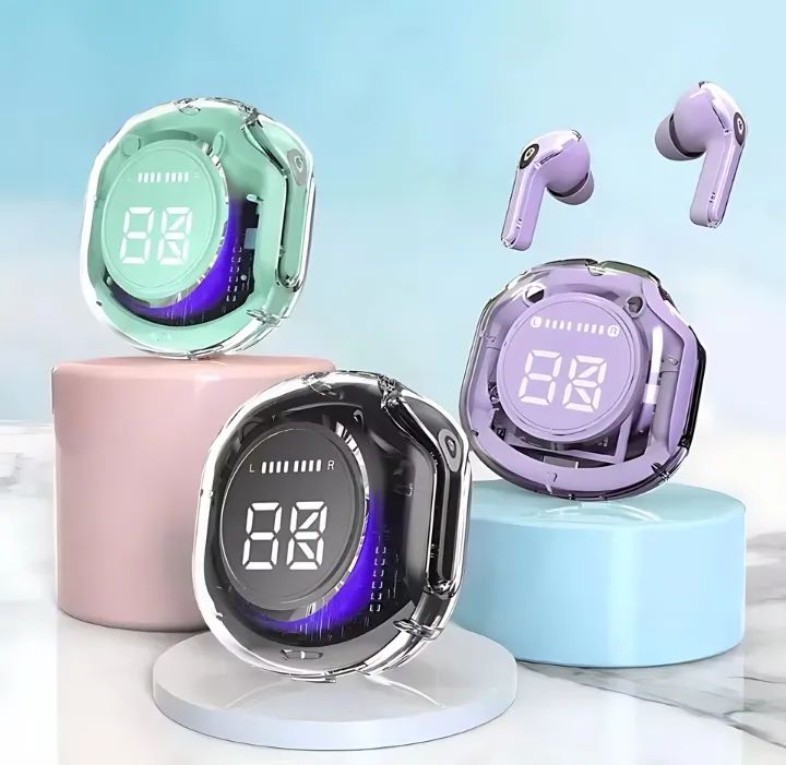 Air 39 Pro TWS Earbuds with transparent case and LED display - Price in Pakistan