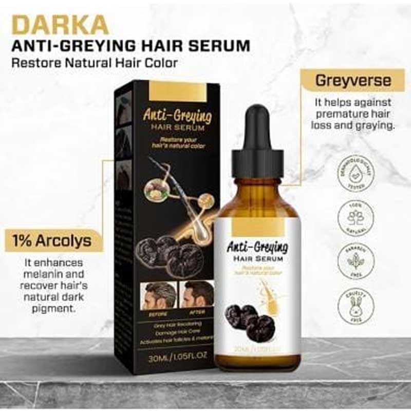 Black Ganoderma hair serum used for eyelash growth