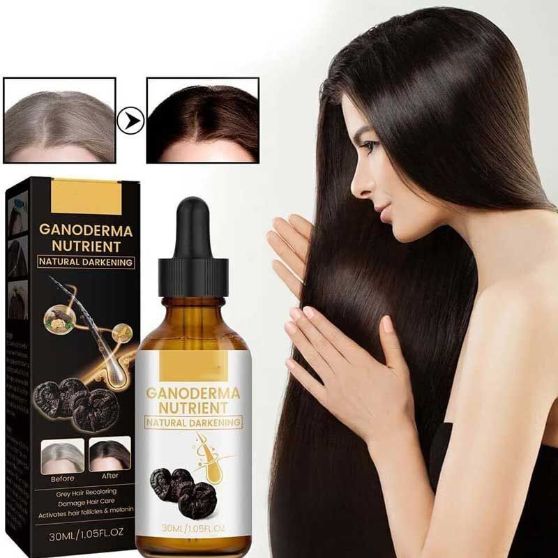 Black Ganoderma Anti-Greying Hair Serum 30ml bottle