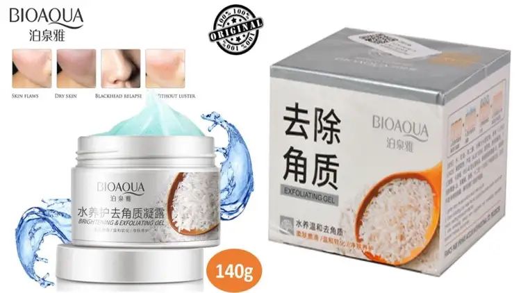 Bioaqua Rice Gel Cleanser 140g tube packaging