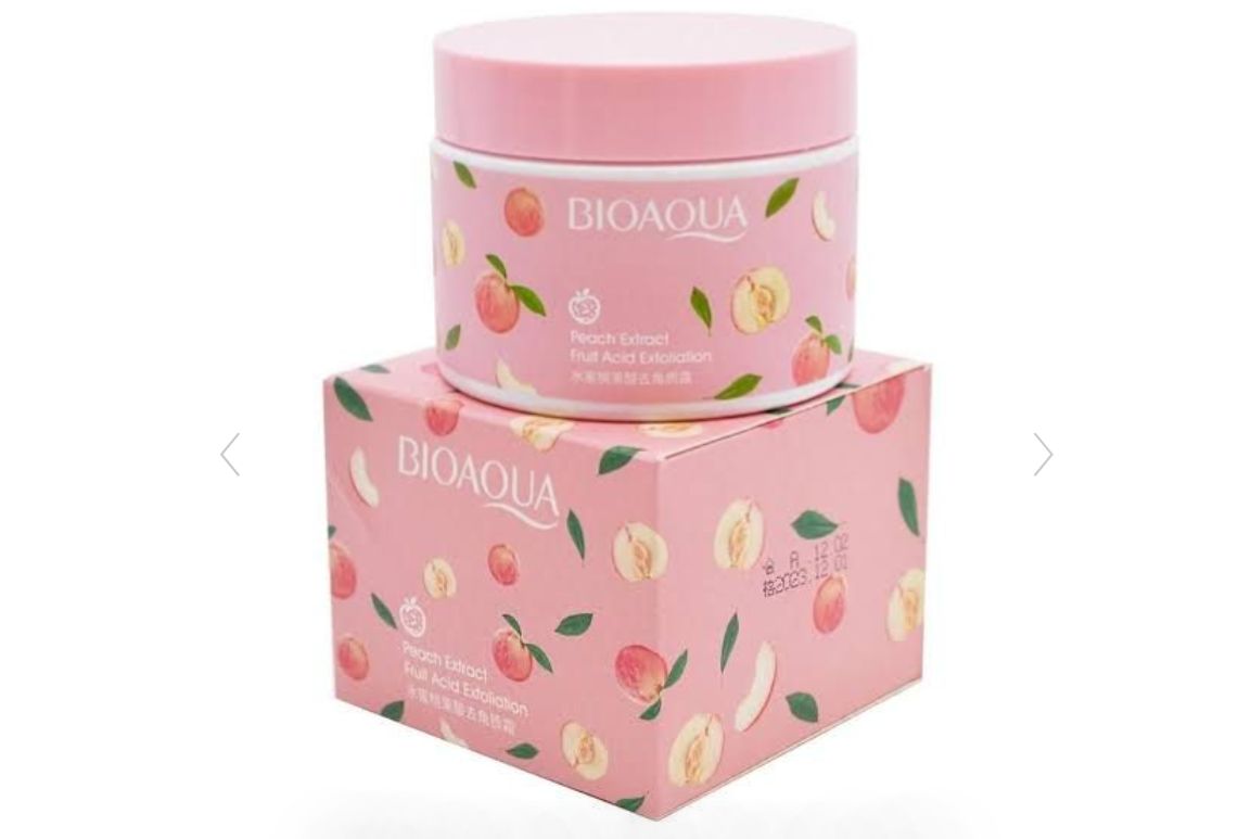 Pink skincare product with packaging featuring the brand 'BIOAQUA' on a white background