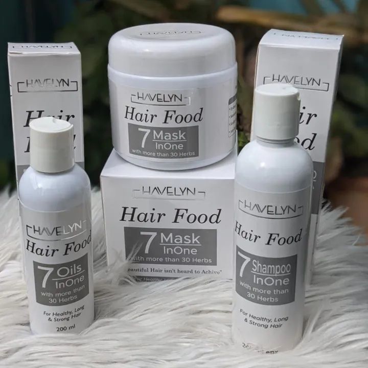 Havelyn Hair Food 7-in-1 complete haircare kit package