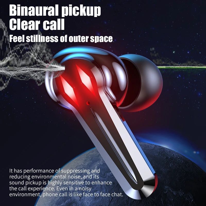 All components of the M28 TWS earbuds package including case, earbuds, and cable