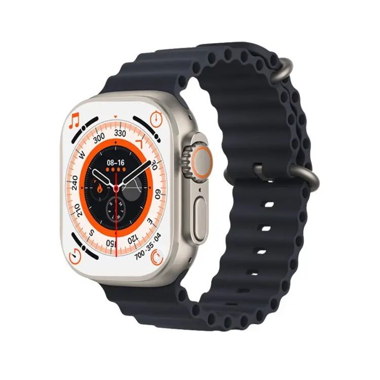 T500 Ultra smartwatch 44mm on wrist showing health metrics display