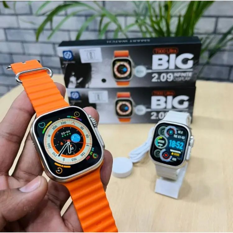 T900 Ultra Smart Watch 49MM Infinite Display with Bluetooth Calling – Front View